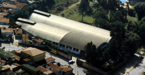 Vista aérea da sede da Comparco.